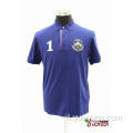 95% cotone 5% spandex Jersey tinta unita con ricamo sul petto